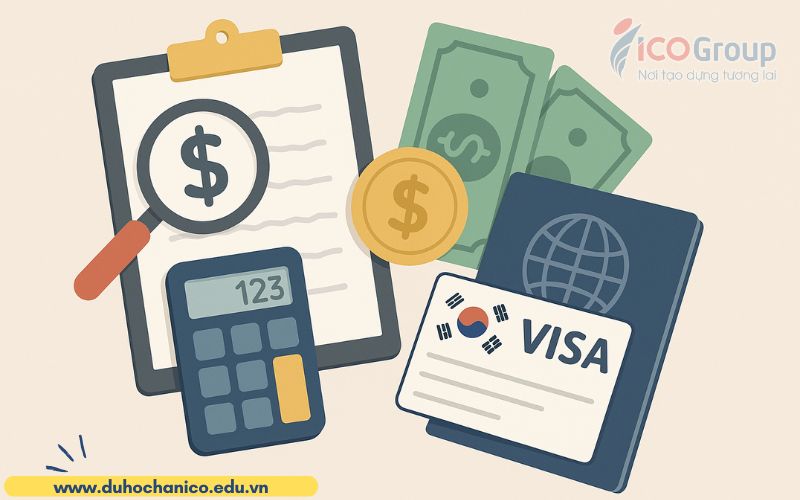 chi phi lay code visa du hoc han quoc