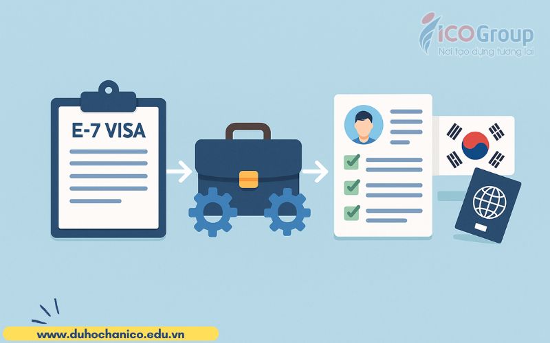 thu tuc quy trinh xin visa e7