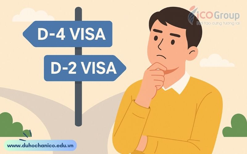 nen chon visa d4 hay visa d2