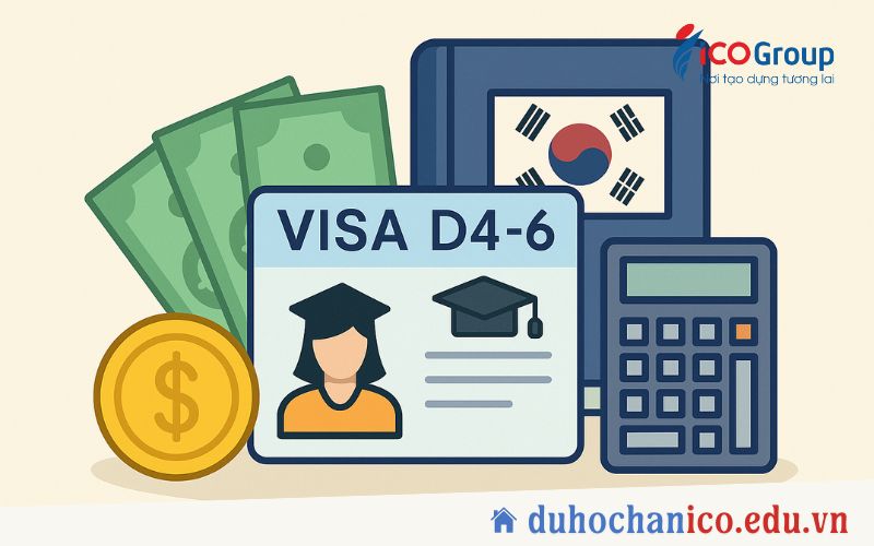 chi phi xin visa d4-6