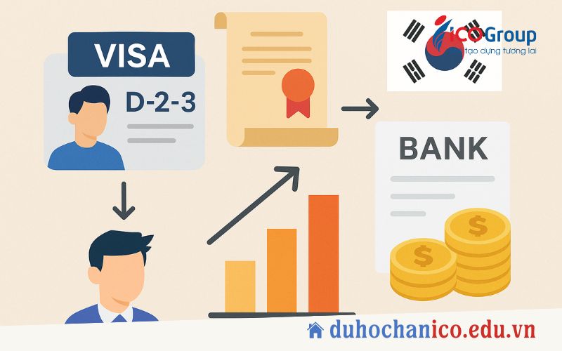 dieu kien xin visa d2-3